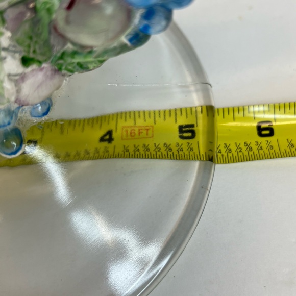 VTG MCM Indiana Glass Garland Grapevine Double Taper Candlestick Holder Superb! - Picture 10 of 11